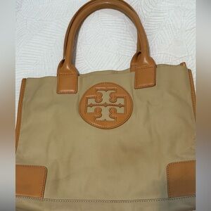 Tory Burch Beige and Brown Tote